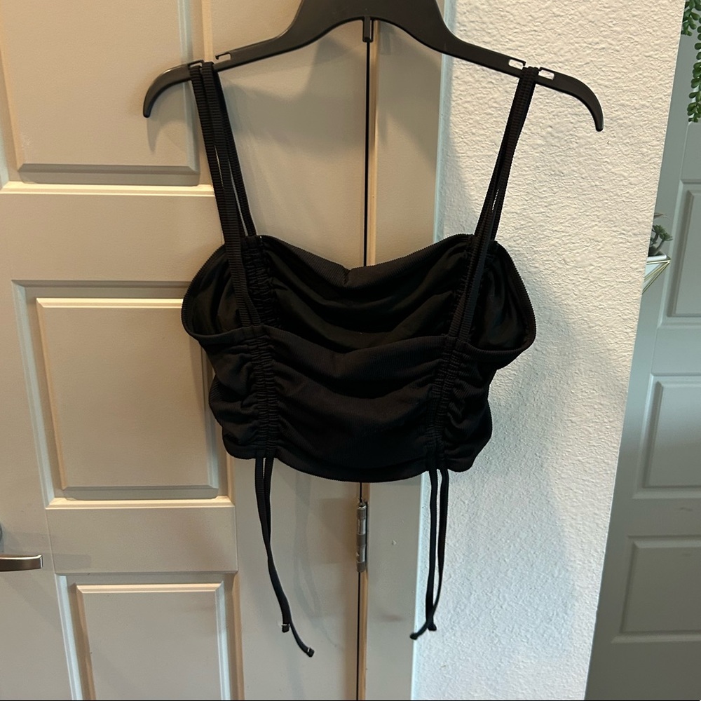 Black Bandeau Top from Aerie